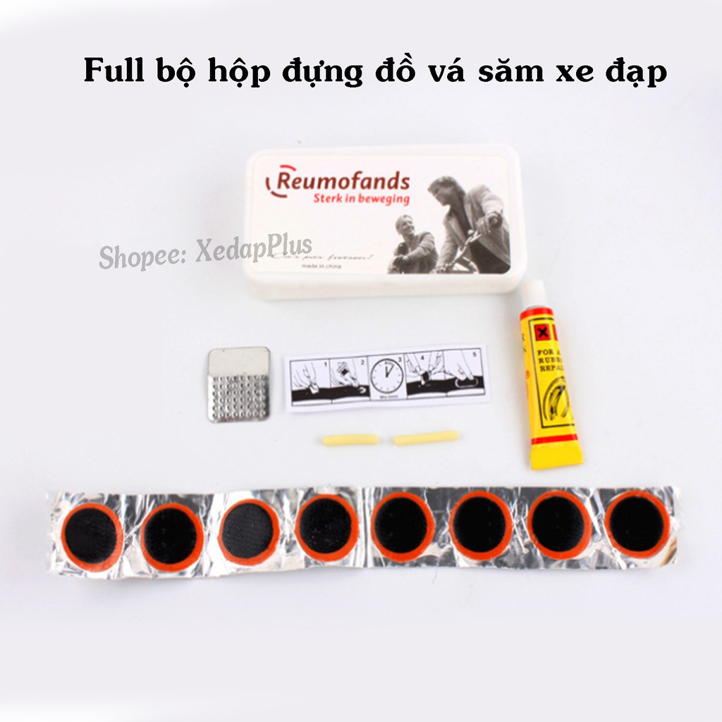 Bộ vá xe đạp chuyên dụng, dụng cụ sửa xe ngỏ gọn
