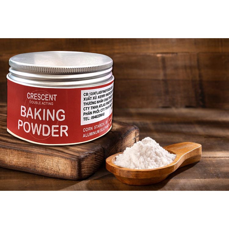 Bột Nở Crescent Double Acting Baking Powder Hủ 100gr