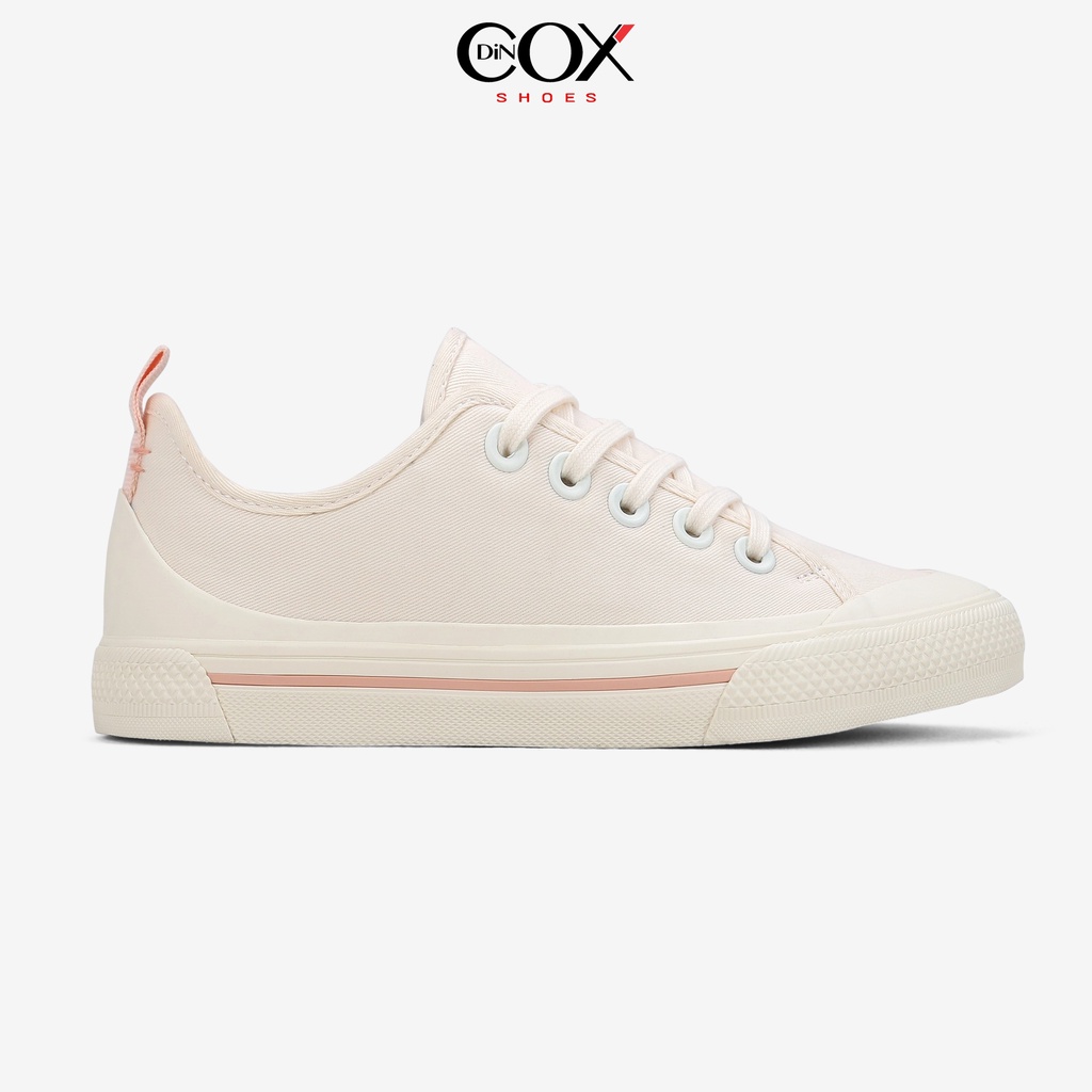 Giày Sneaker Vải Nữ DINCOX C20 Nữ Tính Sang Trọng Off/White