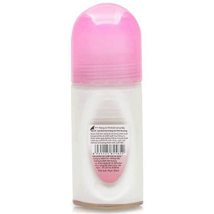 Lăn khử mùi trắng da Relik White & Beauty 50ml