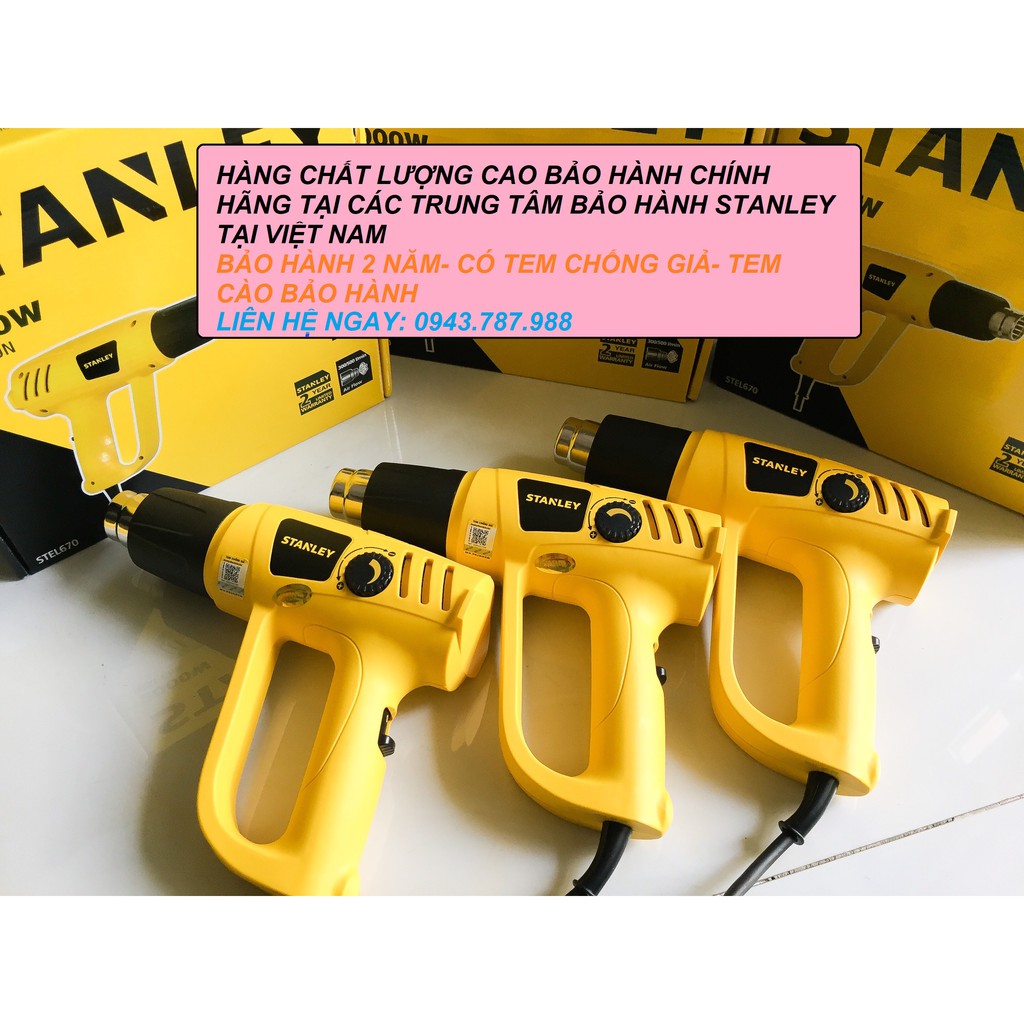 MÁY KHÒ MÀNG CO- máy khò nhiệt STANLEY 2000w- [HÌNH THẬT 100%] BẢO HÀNH 2 NĂM