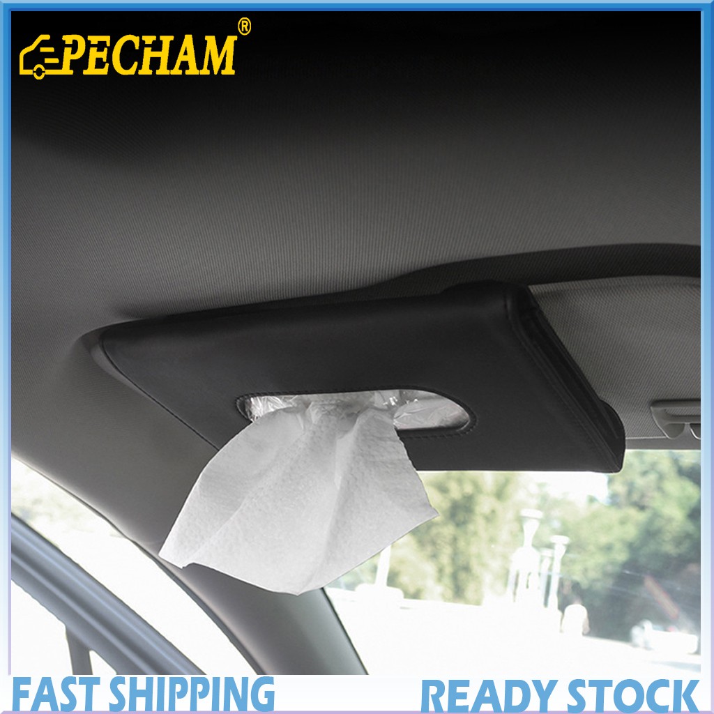 Hộp đựng khăn giấy PECHAM treo tấm che nắng tiện dụng cho xe hơi