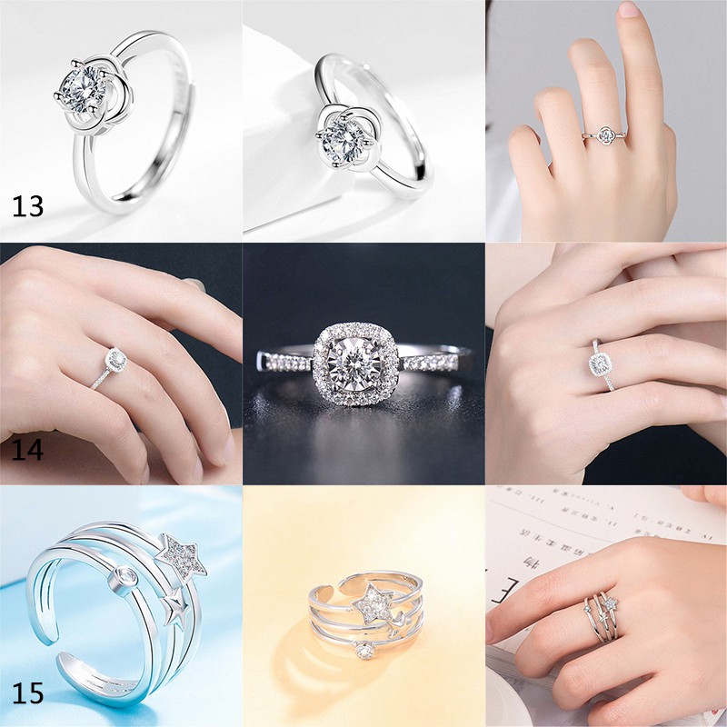 Nhẫn Mạ Bạc 925 49 Kiểu Dáng Sang Trọng