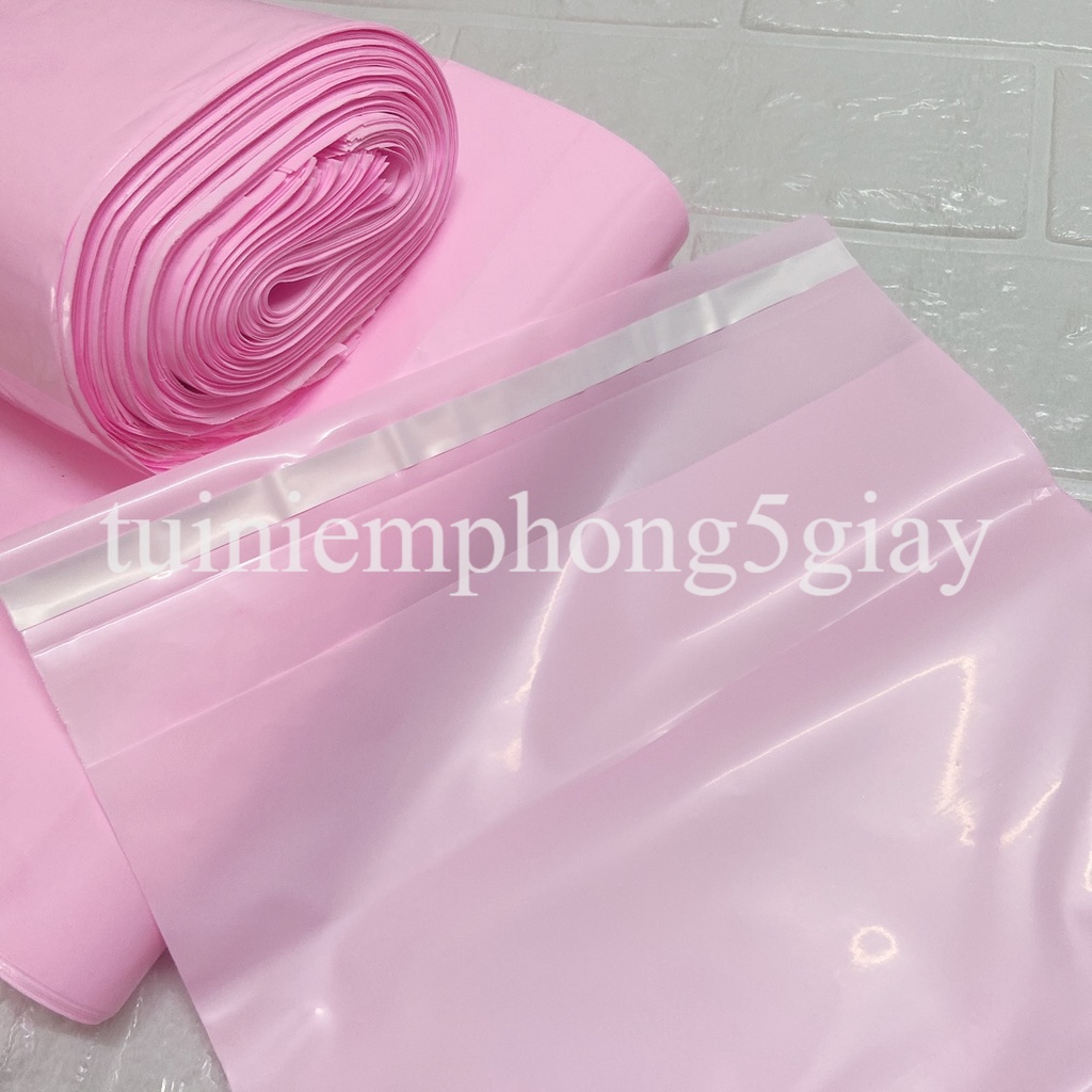 [1Kg–Màu Hồng-Đủ size] Túi gói hàng niêm phong tự dính - túi đóng hàng chuyển phát nhanh có sẵn keo dính – 5 GIÂY