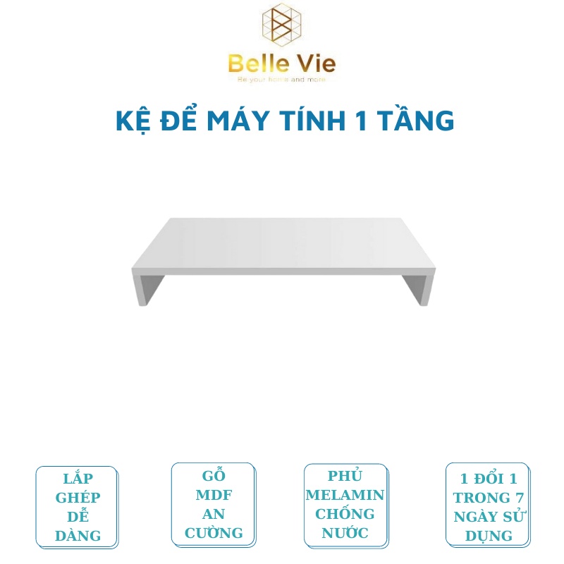 Kệ Sách Để Bàn Tủ Đựng Đồ Đa Năng Gỗ MDF BelleVie Lắp Ráp Tiện Ích