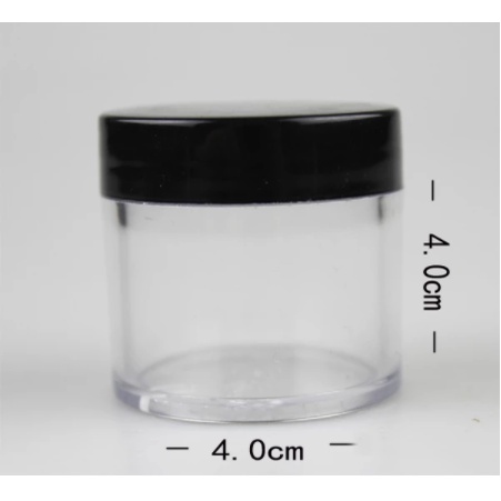 Hũ nhựa trong nắp den 20gr/30gr [Giá Sỉ/ Lẻ]