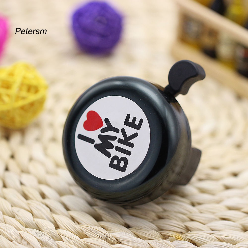 Chuông Xe Đạp In Chữ I Love My Bike Dễ Thương