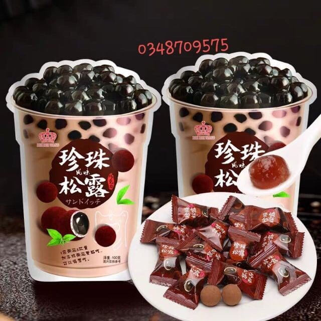 [Siêu hot][Sale] Combo 2 gói Kẹo trà sữa trân châu ngôn tình Đài Loan