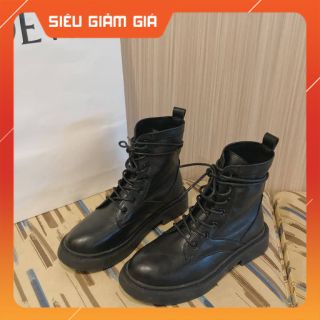 [E'mer Order 💎] T88 Giày Da Nữ Cổ Cao 5 Phân Quảng Châu Da Mềm Siêu Ngầu Hot Hit