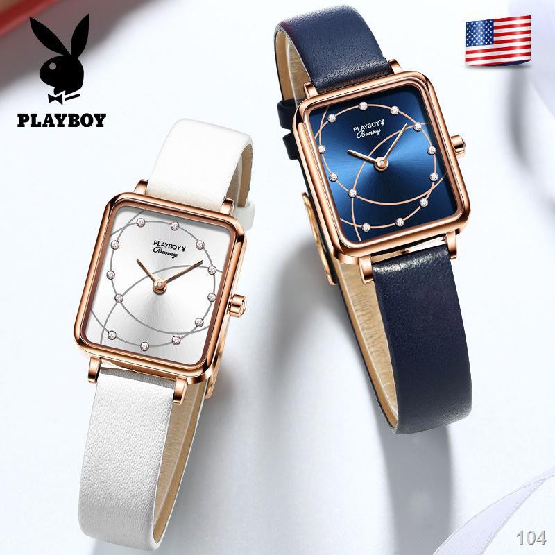 ✟☃Đồng hồ nữ Playboy chính hãng Tính cách nữ tính 2021 Đồng hồ thạch anh thời trang mới dành cho sinh viên Đồng hồ nữ đơ