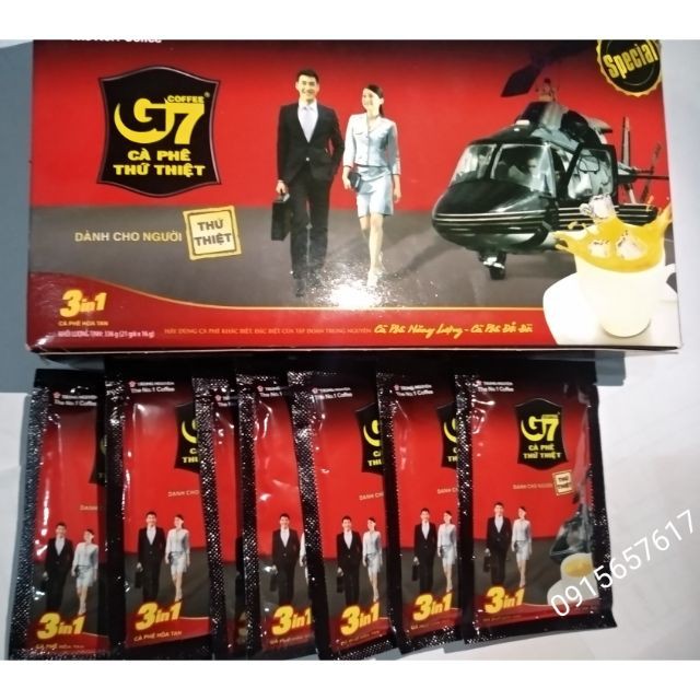 Cà phê sữa hòa tan G7 hộp 21 gói 336G