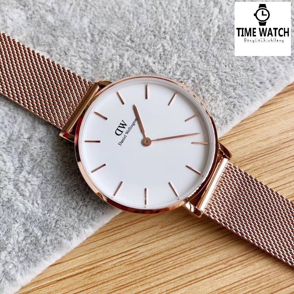 DW nữ Authentic - Đồng hồ nữ DW Petite Rose 32mm - Fullbox Túi Xách ,Hộp , Sách Hướng Dẫn , thẻ , tag check code hãng