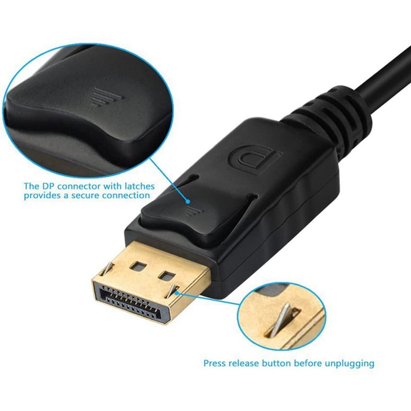 Dp Three in One Line Adapter Dp to HDMI+VGA+DVI with 2 in 1 USB OTG Cable Type-C/Micro-USB to USB 3.0 Transfer Cable