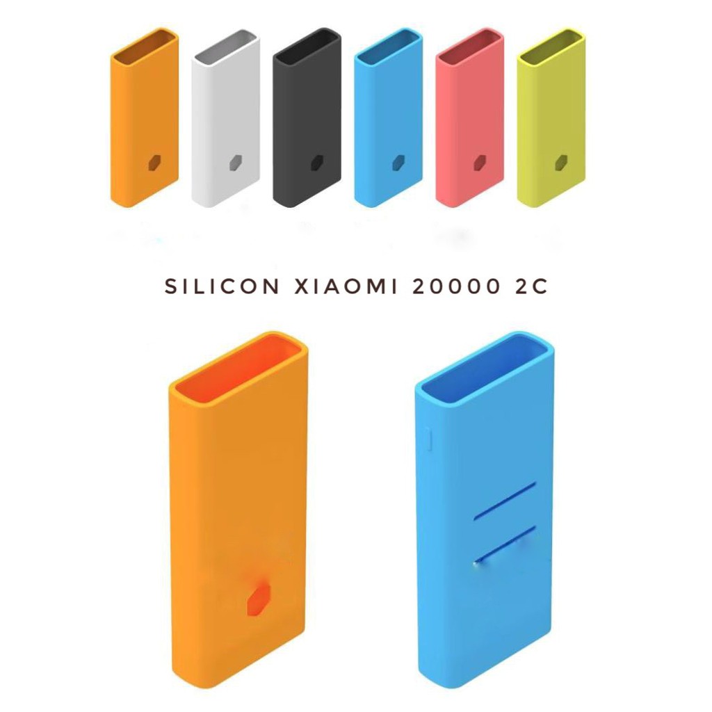 Silicon bảo vệ cho pin dự phòng Xiaomi Gen 2 10000 / Mi Power Bank Gen 3 10000 / Xiaomi Mi Gen 2 20000 / Mi 20000 2C