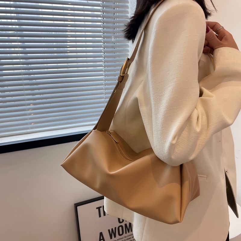 Túi Đeo Vai Cỡ Lớn Màu Sắc Trơn Phong Cách Hàn Quốc Thời Trang Cho Nữ