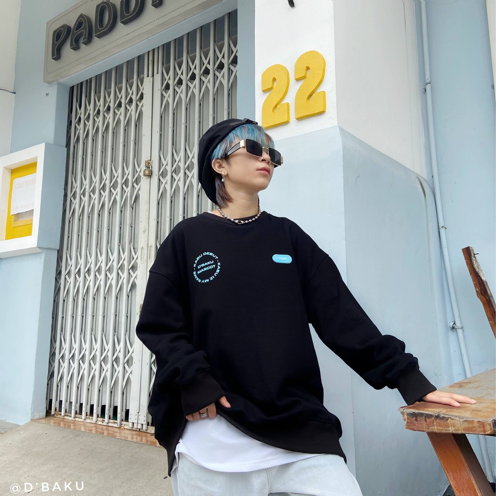 Áo Sweatshirt nỉ tay dài Kabu Debut (Tặng kèm móc khóa)