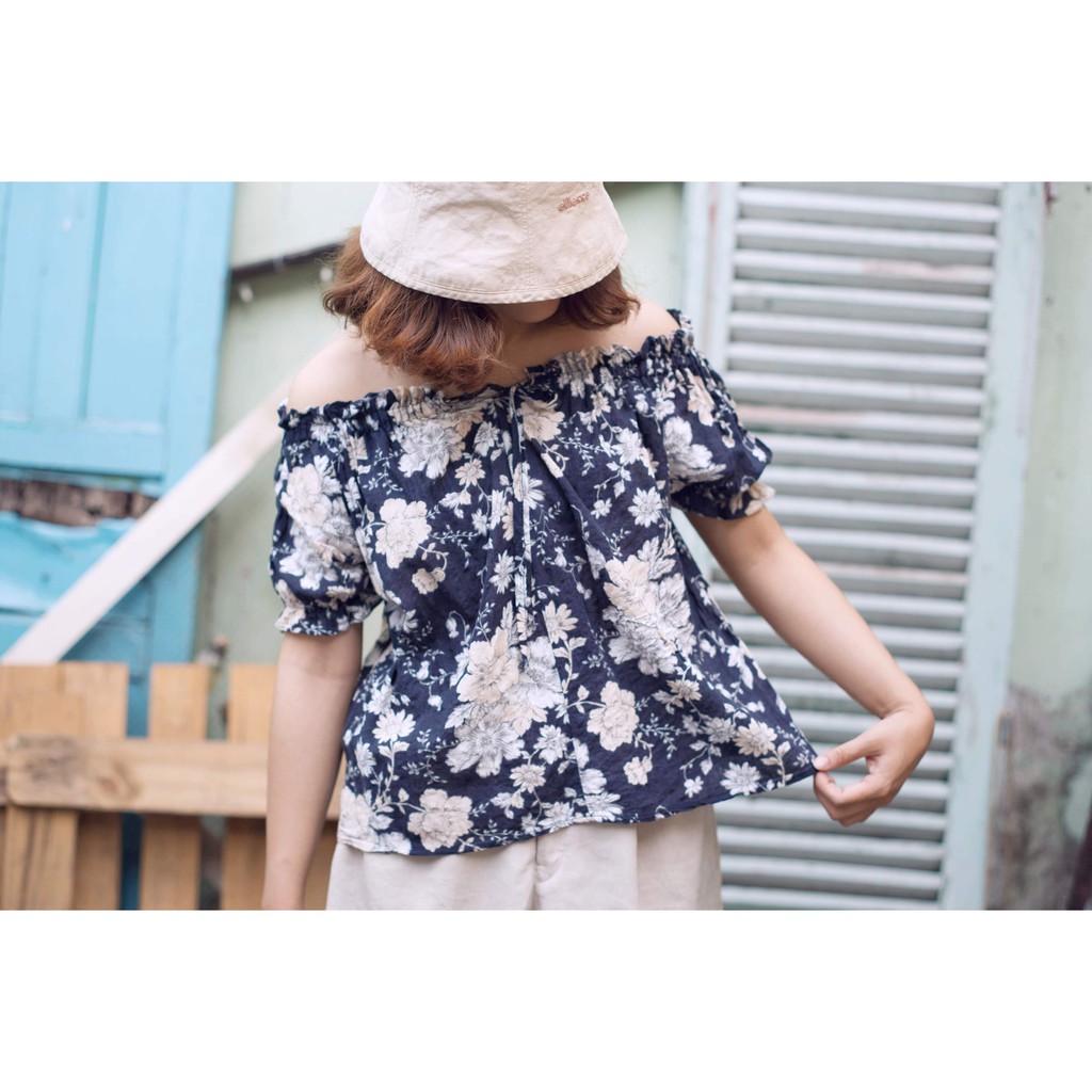 Áo hoa vintage AO0201