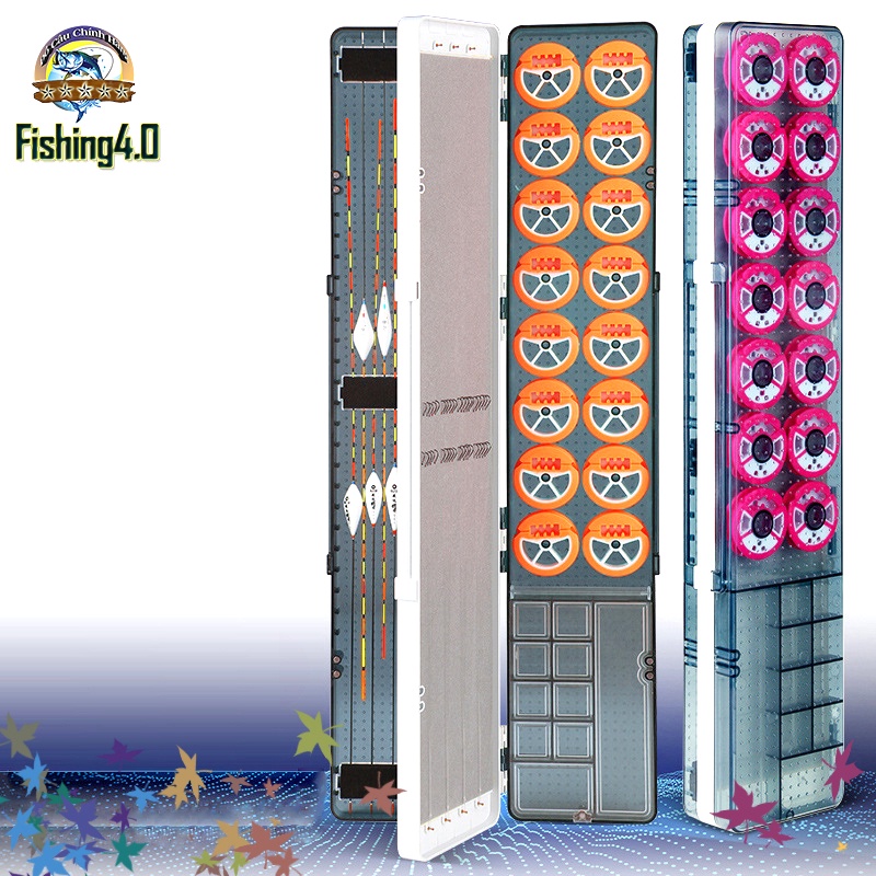 Hộp Đựng Phao Đa Năng - Đựng Thẻo Câu Đài - Đựng Phụ Kiện Câu Đơn - Kèm Trục câu đài Silicon - AA73