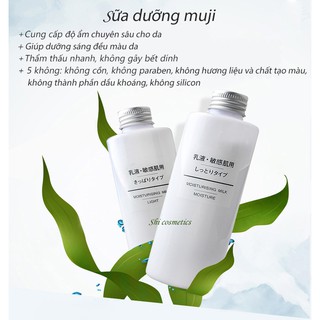 🌈🌈SỮA DƯỠNG MUJI MOISTURISING MILK NHẬT BẢN💦