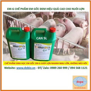 Chế phẩm sinh học EM G gốc can 5 lít,  DOPA.COM.VN