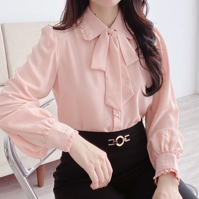 áo sơ mi CHARM phong cách hàn quốc chất liệu tằm ý mềm mịn mặc đi chơi đi làm A29