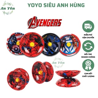 Đồ Chơi Con Quay Yoyo Bằng Sắt Có Hình Siêu Anh Hùng Cho Bé Giải Trí Sau Giờ Học Căng Thẳng