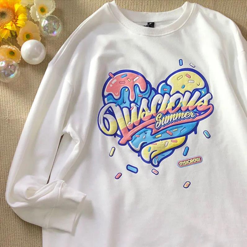 NRVP Áo Thun Nữ Dài Tay Cổ Tròn Thời Trang Hàn