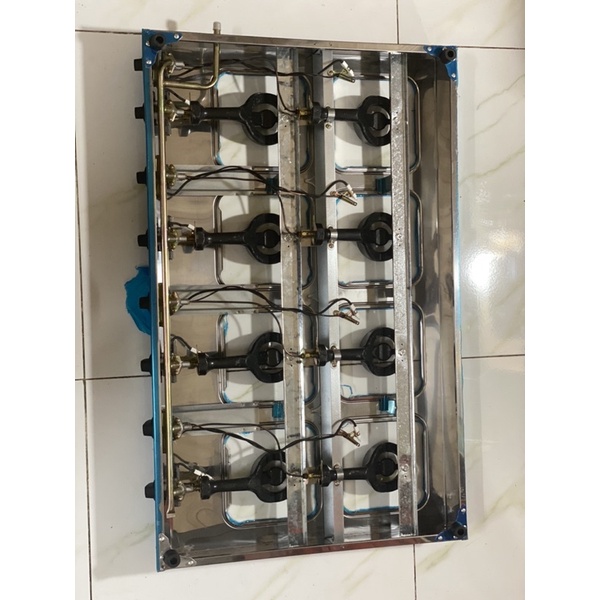 Bếp gas công nghiệp 8 họng chuyên mỳ cay , bánh xèo, bếp gas 8 lò