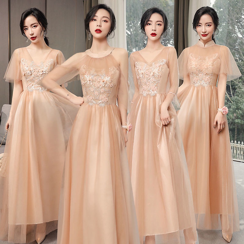 Đầm phù dâu dáng ôm đơn giản thời trang