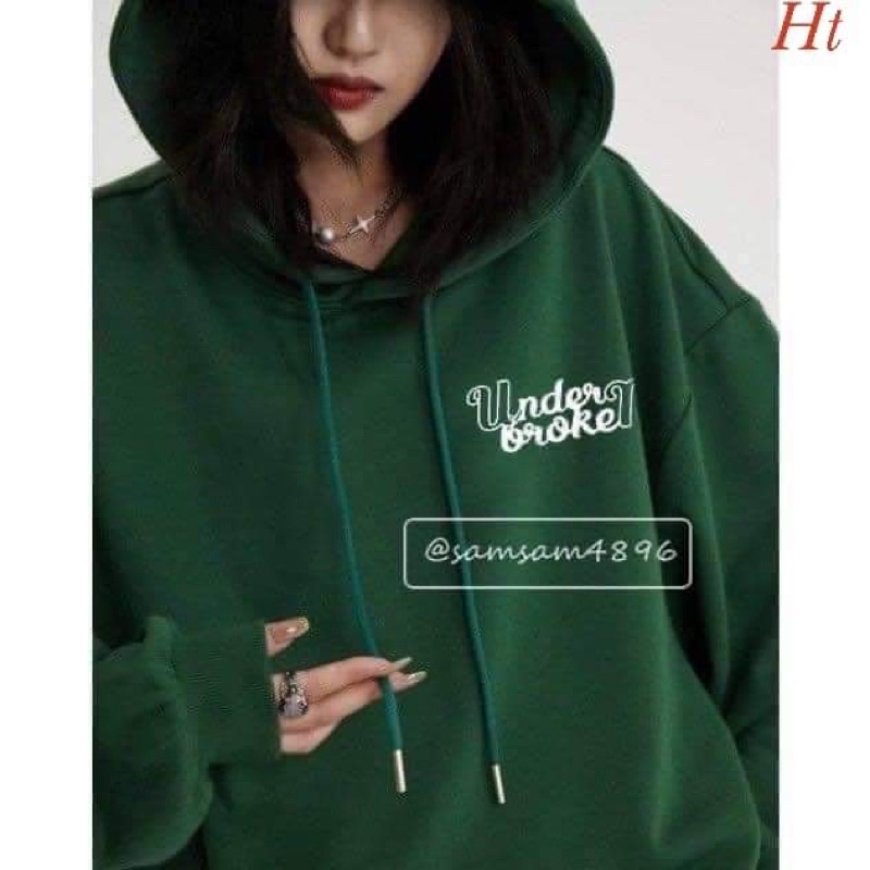Áo hoodie rêu UNDER HT12