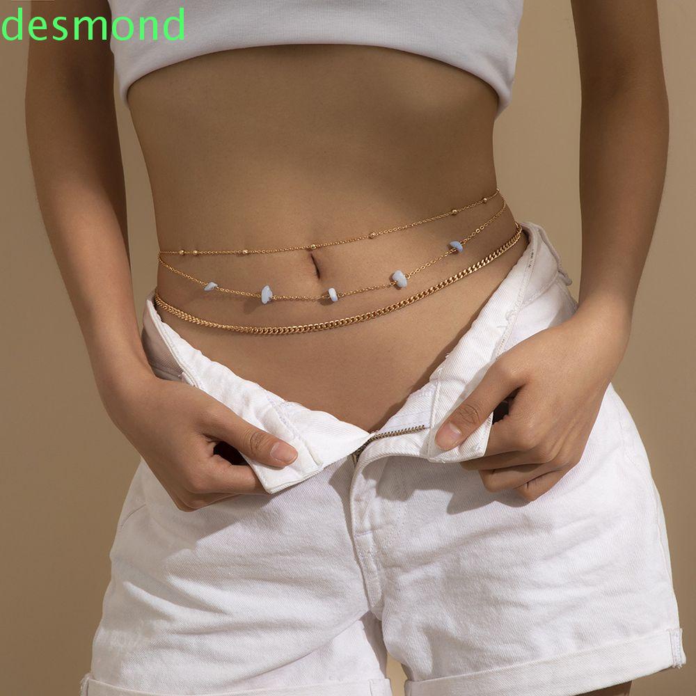 Chuỗi dây xích trang trí cơ thể thiết kế đơn giản phong cách Hip Hop gợi cảm cá tính hợp thời trang cho nữ