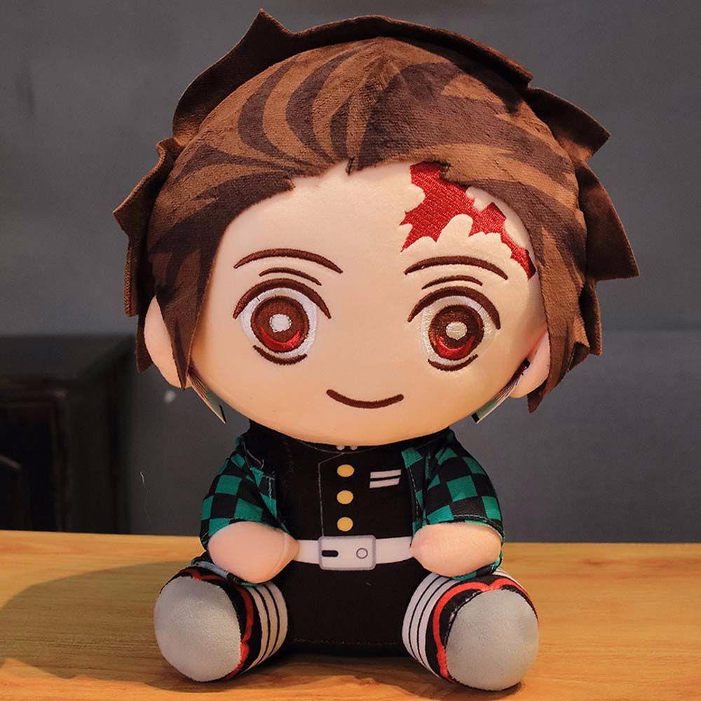 Thú Nhồi Bông Hình Nhân Vật Hoạt Hình Demon Slayer 20CM Kamado Tanjirou Kimetsu no Yaiba Kamado Nezuko Làm Quà Tặng Cho Bé 20