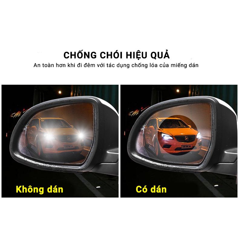 Bộ 2 miếng dán chống nước gương chiếu hậu ô tô xe hơi - Đầy Đủ Phụ Kiện