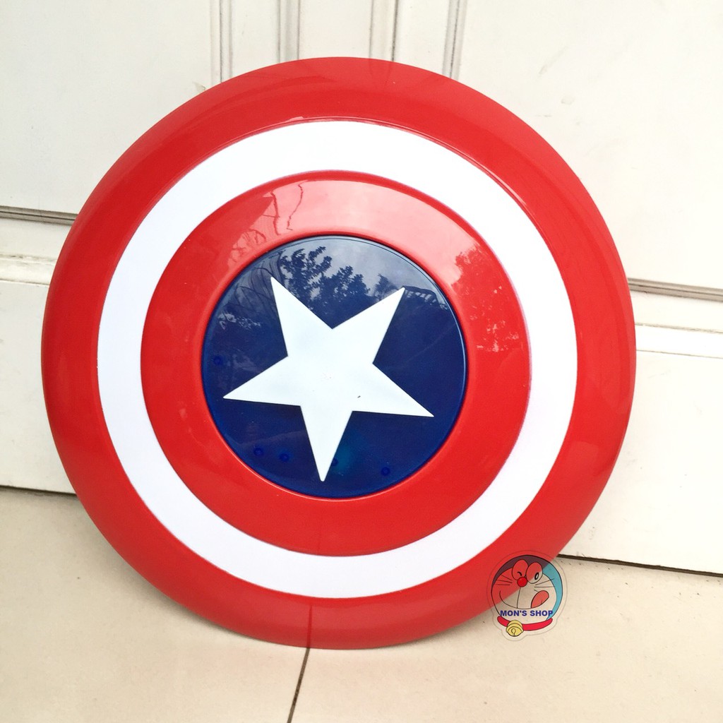 Khiên chiến đấu đội trưởng Mỹ captain america dùng pin, có âm thanh, ánh sáng