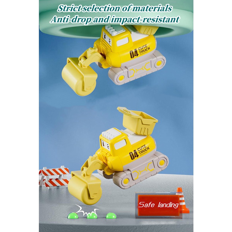 Bộ Đồ Chơi Xe Hơi Hoạt Hình Mini Dễ Thương Cho Bé 0-1 - 3 Tuổi