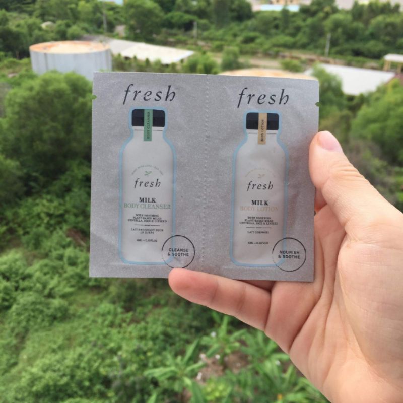 mẫu thử Fresh sữa tắm + dưỡng cơ thể