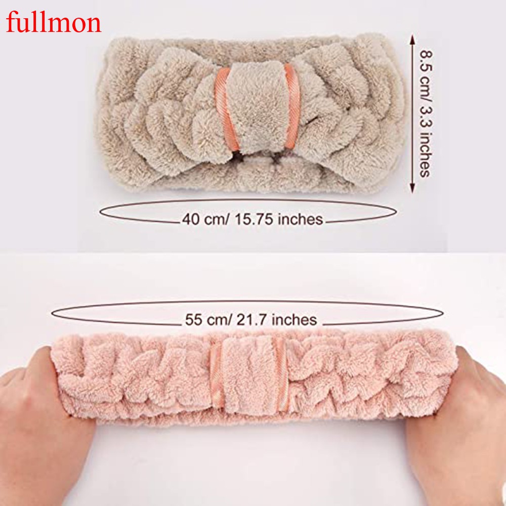 Băng Đô Vải Lông Cừu San Hô Mềm Mại Dùng Để Rửa Mặt