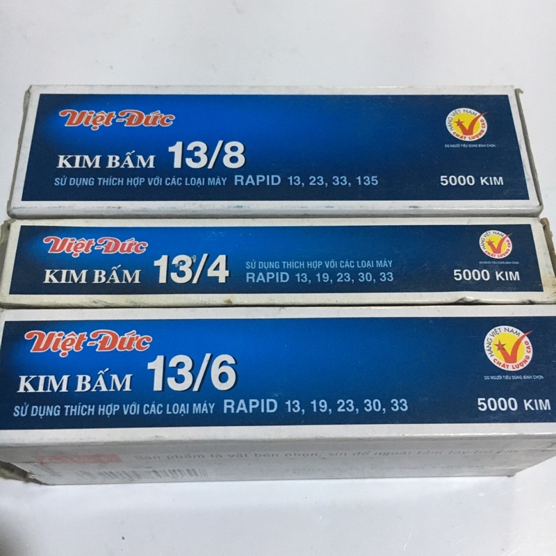 Ghim bấm gỗ Việt Đức 13/4-6-8