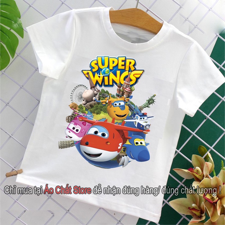 Áo thun hoạt hình trẻ em đội bay siêu đẳng Super Wings SW02 | Áo Chất Store