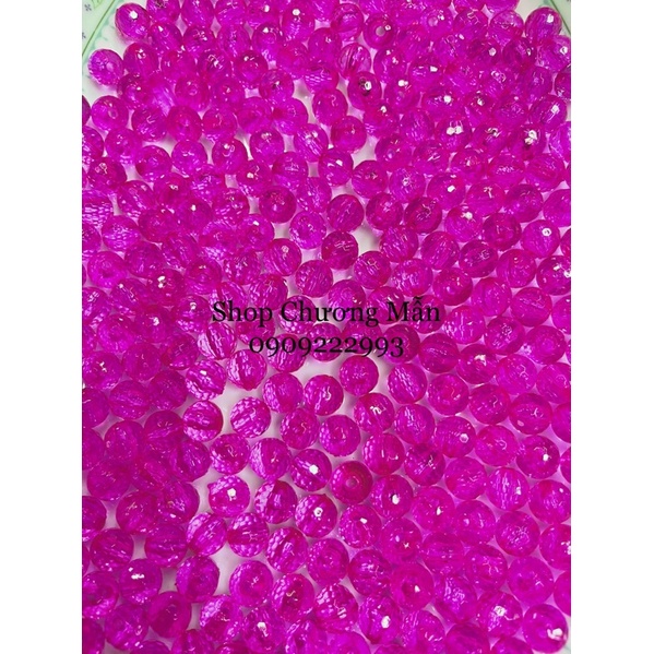100G Chuỗi Hạt Pha Lê Nhựa 6-8-10mm Giá Sỉ