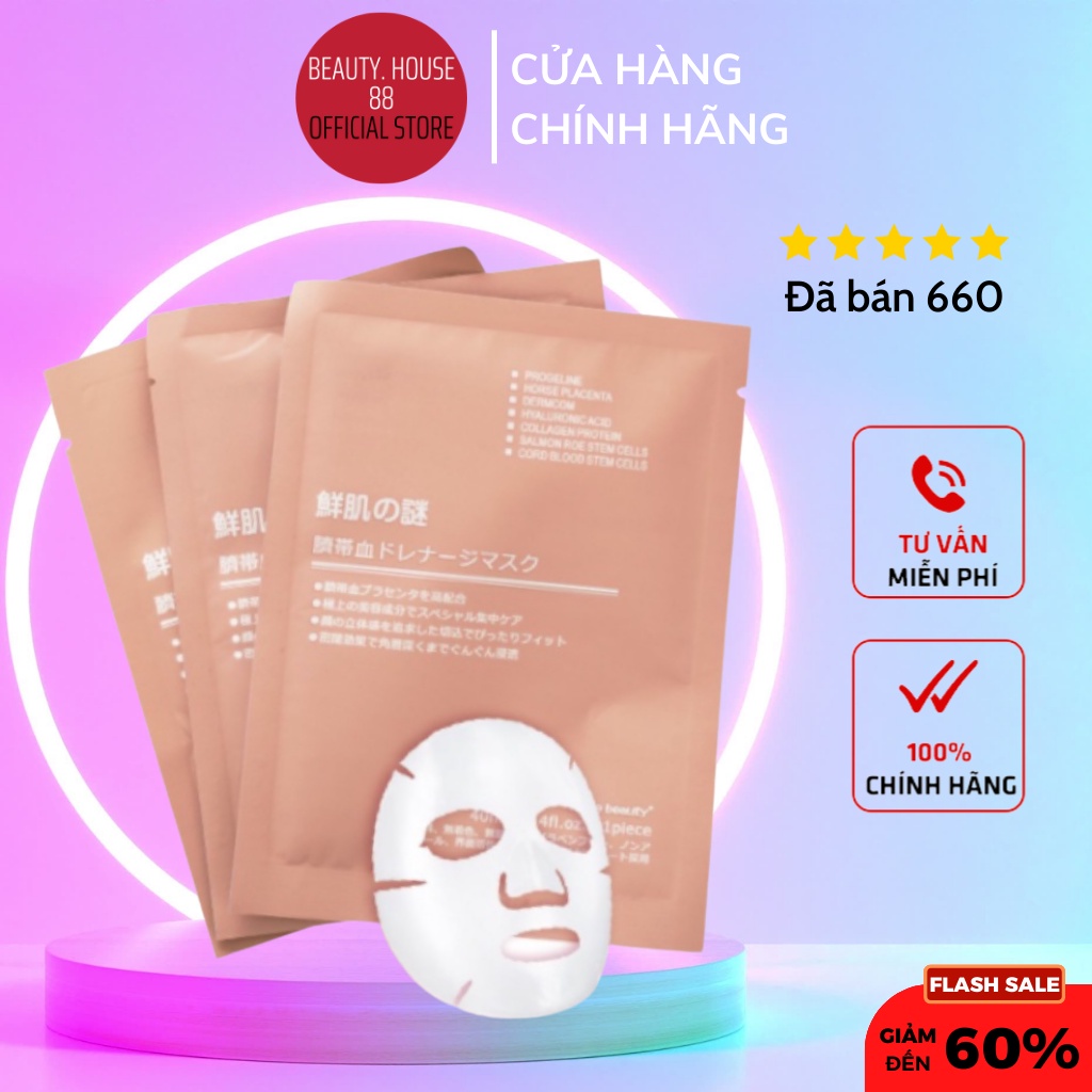 Mặt nạ nhau thai cuống rốn Rwine Beauty Nhật