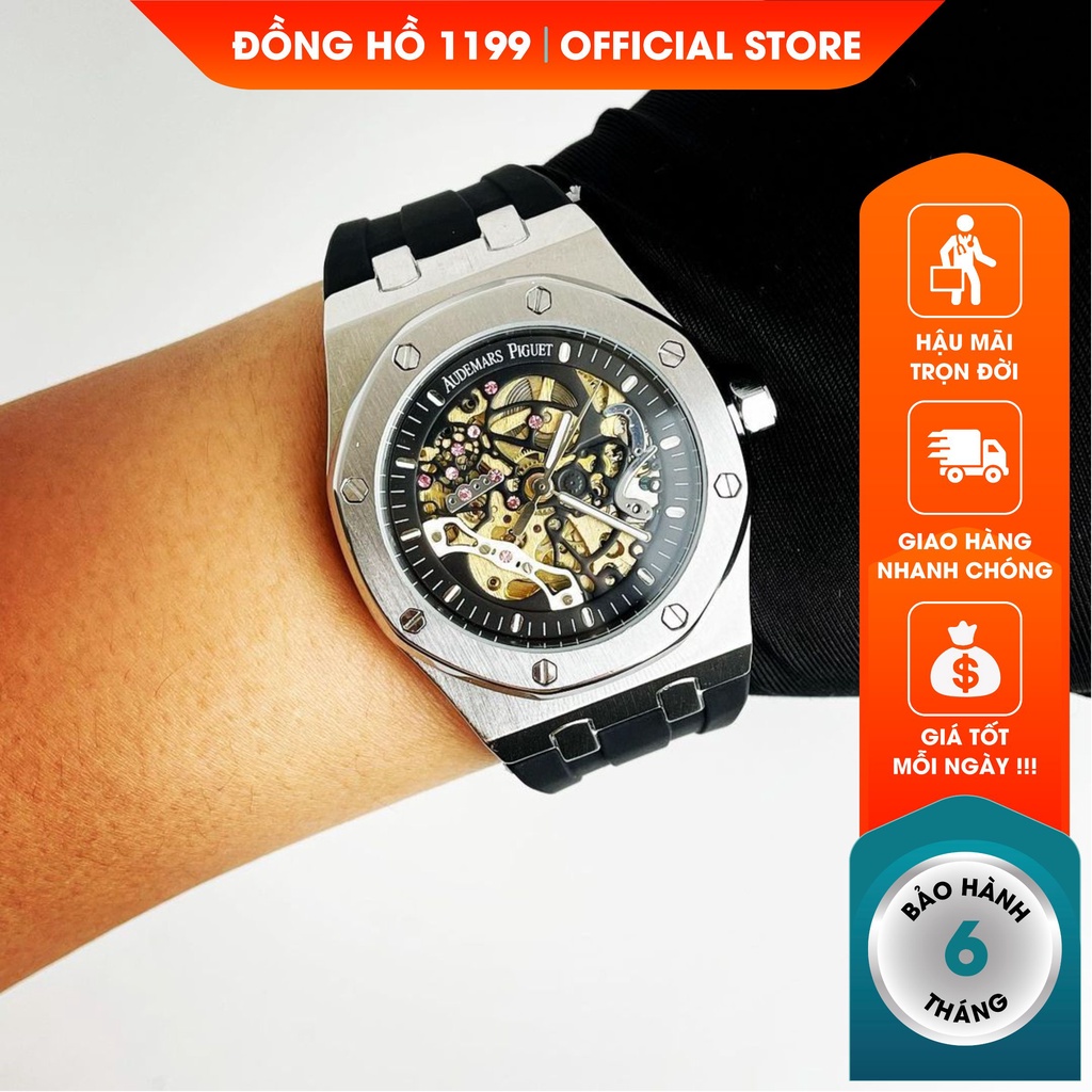 [QUÀ TẶNG]  Đồng hồ cơ - Đồng Hồ Dây Cao Su Nam 42mm Fom Size Chuẩn Chống Nước Chống Xước Tốt 265TR - 1199 Watches | BigBuy360 - bigbuy360.vn