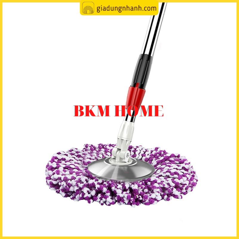 Cây Lau Nhà Thông Minh, Cây Lau Nhà Tự Vắt Xoay 360 Độ EASY MOP Cao Cấp - BKM HOME