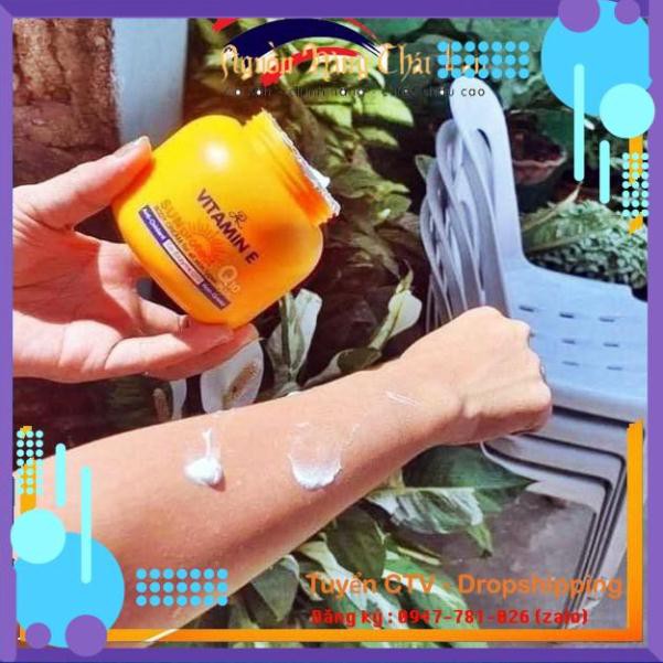 Hàng Chuẩn Thái - Kem Vitamin E Aron Q10 dưỡng ẩm chống nắng 200ml Thái Lan
