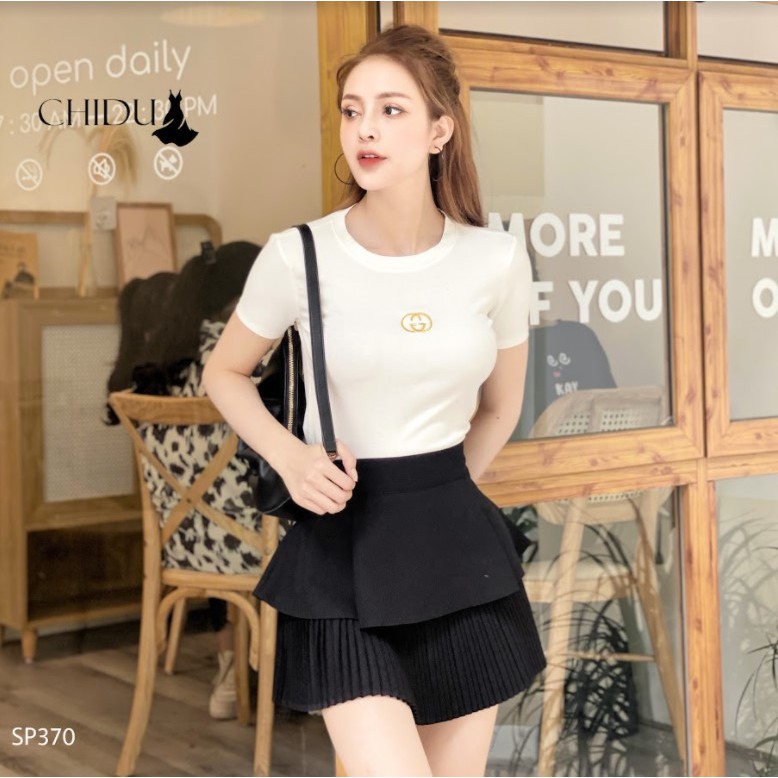 [ Mã WASTAPR giảm 10K đơn 50K] CHIDU Áo phông GG phong cách SP370 | BigBuy360 - bigbuy360.vn