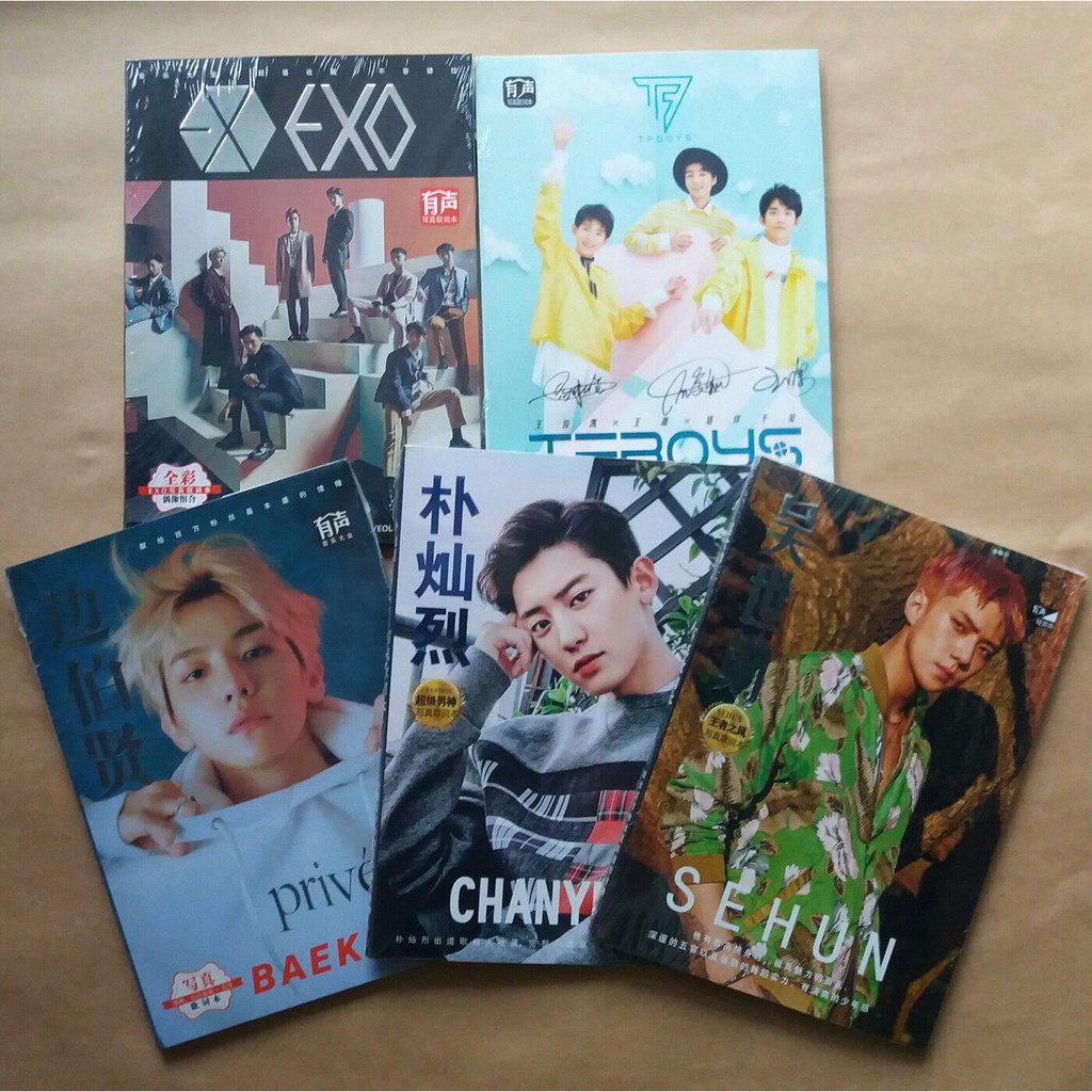 Photobook Lyric EXO TFBOYS tặng 2 poster+2 bookmark