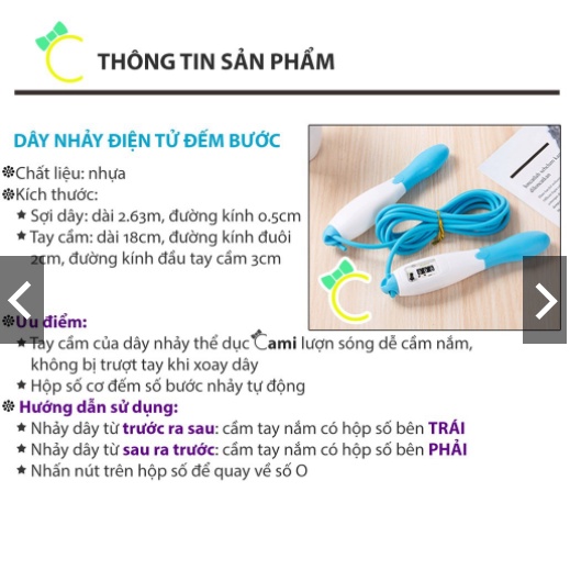 [Cao Cấp] Dây nhảy thể dục điện tử đếm số lần nhảy