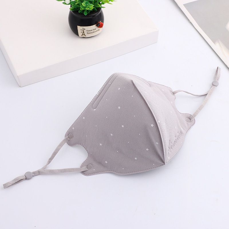 Khẩu trang vải chống nắng mềm mịn - ngôi sao nhỏ - chống bụi - thoáng mát - ôm khít mặt