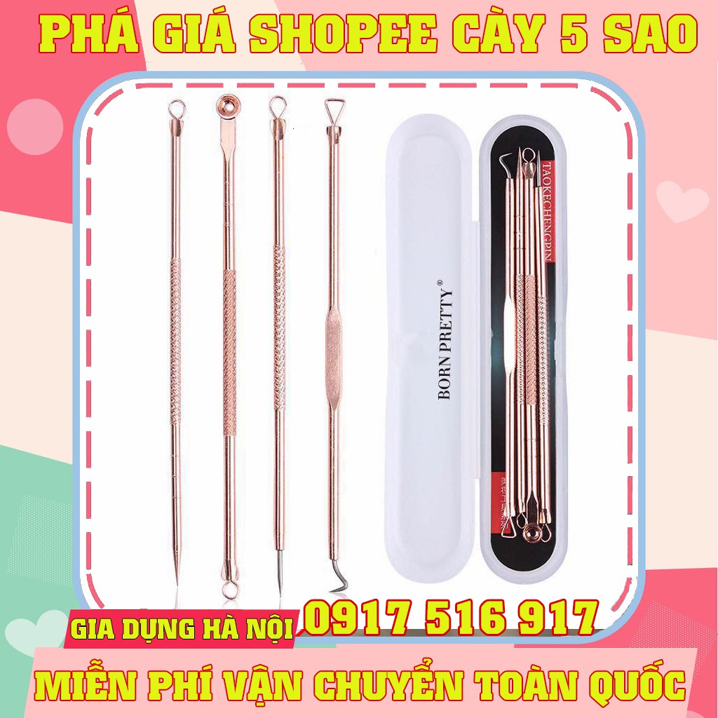 Que Nặn Mụn Thần Thánh Có Hộp (Bộ 4 Món)