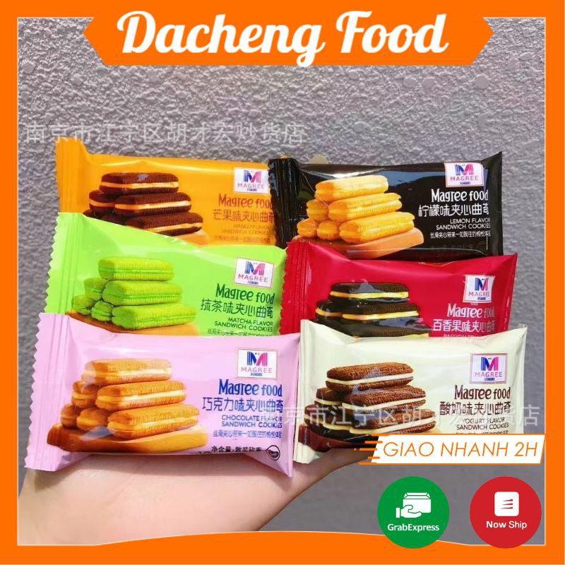 Bánh Quy Xốp Kẹp Kem MAGREE 6 Vị ❤️FREESHIP❤️ Đồ ăn vặt Sài Gòn vừa ngon vừa rẻ | Dacheng Food | BigBuy360 - bigbuy360.vn